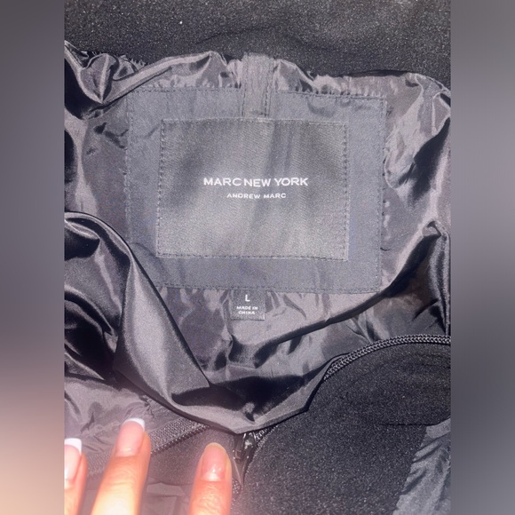 marc new york andrew marc winter jacket with down feathers, large - Picture 5 of 8
